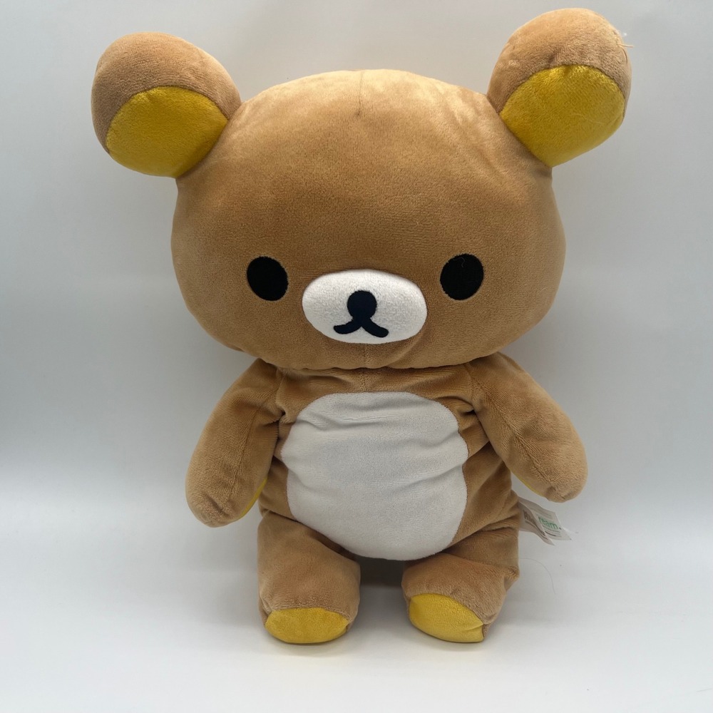 San-X Rilakkuma Plush Zipper Pocket Pouch Authentic 13" inch bear